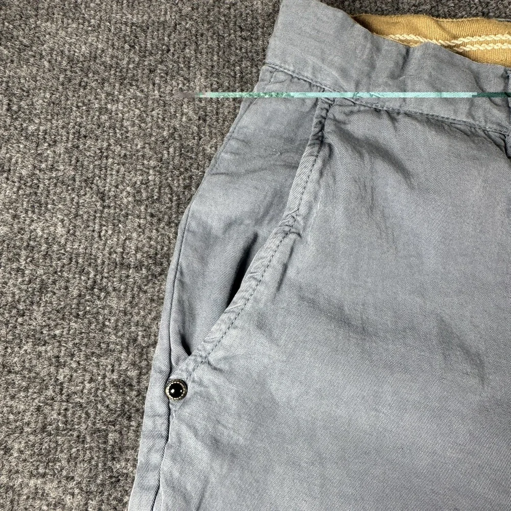 WHITESAND Italy Men's Linen Lyocell Blend Chino Pants Light Blue Gray Size 48 32